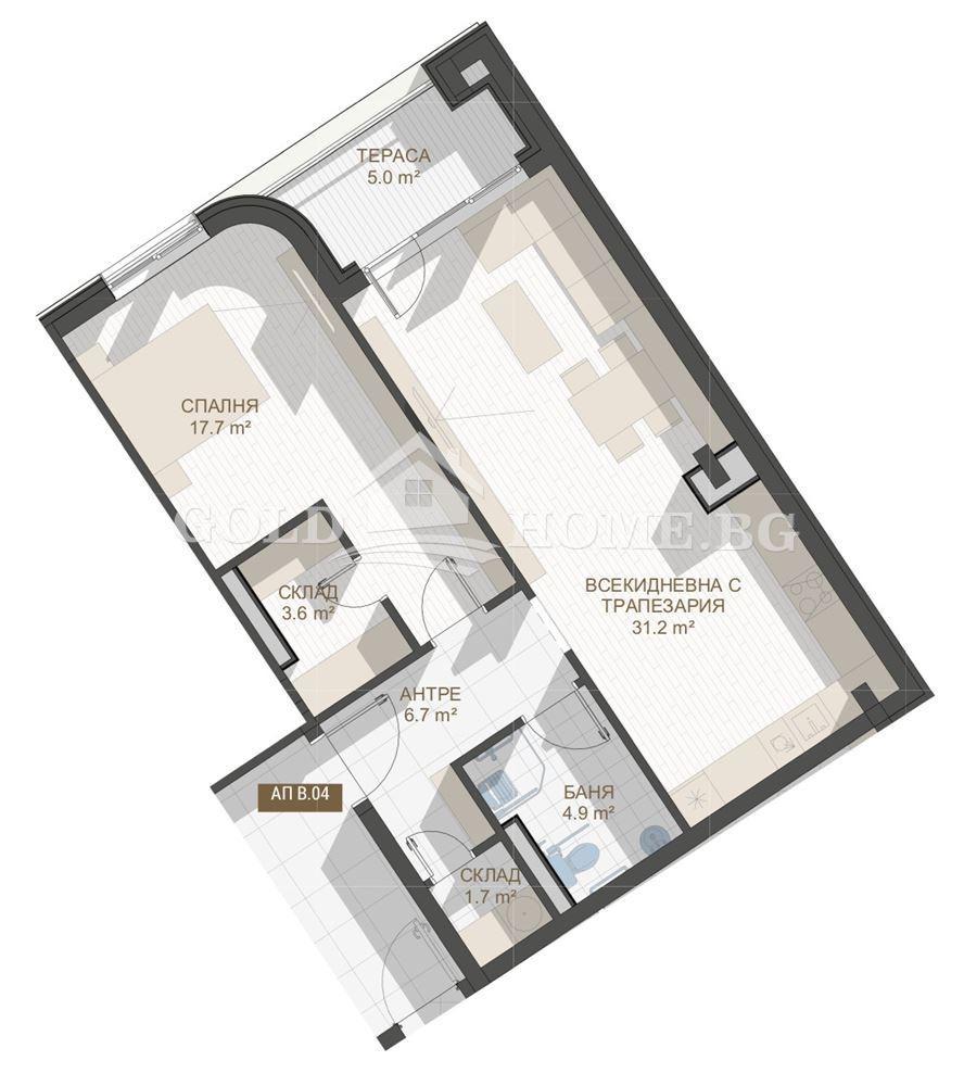 Продава 2-СТАЕН, гр. Пловдив, Център, снимка 6 - Апартаменти - 55816659