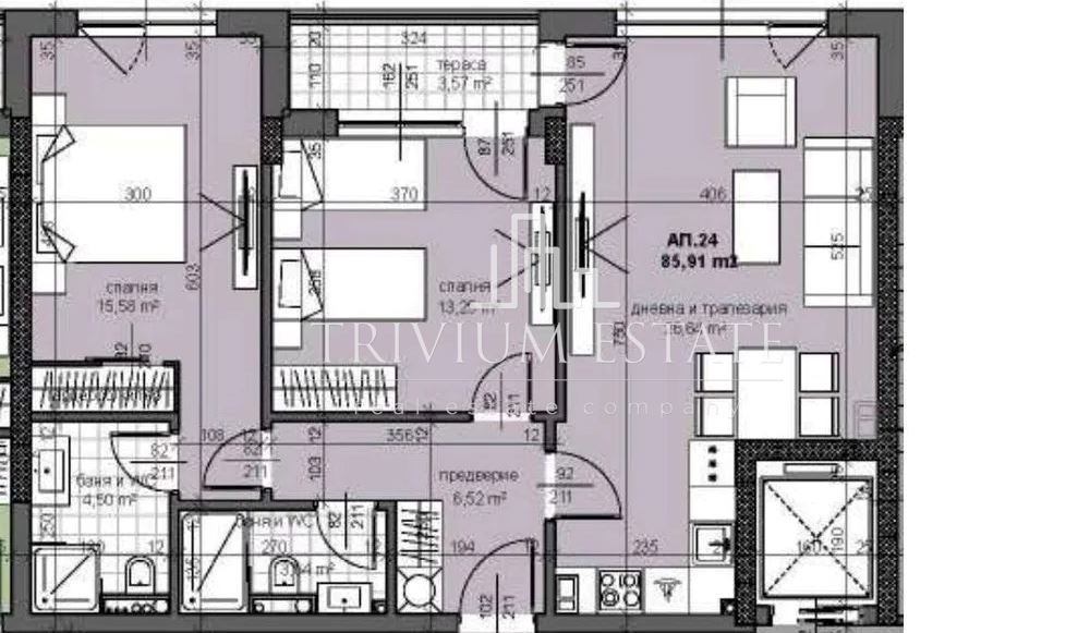 Продава 3-СТАЕН, гр. Пловдив, Тракия, снимка 2 - Апартаменти - 53004824