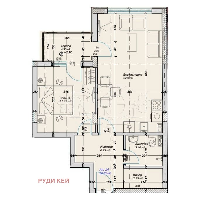 Продава 2-СТАЕН, гр. Варна, Кайсиева градина, снимка 7 - Апартаменти - 53324427