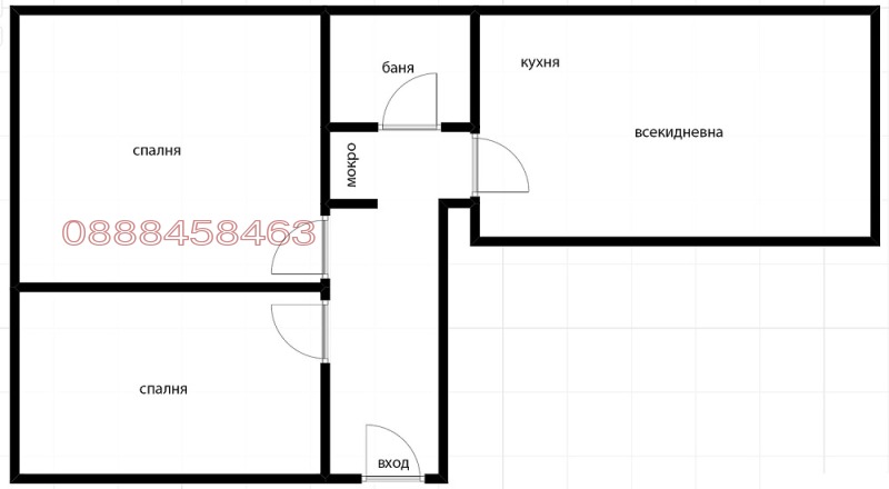 Продава 3-СТАЕН, гр. София, Докторски паметник, снимка 6 - Апартаменти - 52584866
