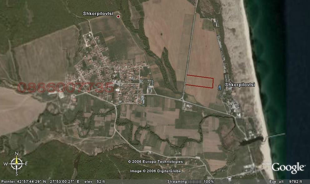 Продава ПАРЦЕЛ, с. Шкорпиловци, област Варна, снимка 2 - Парцели - 53730478