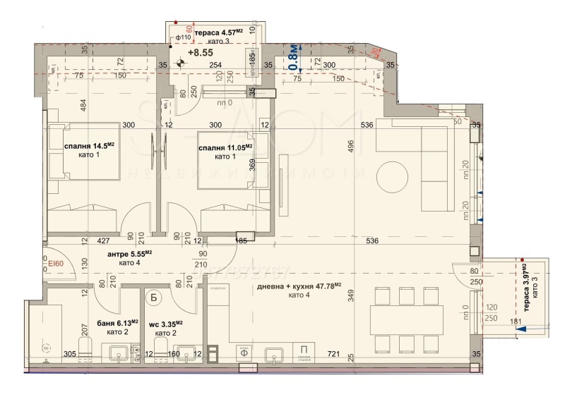 Продава  3-стаен град Стара Загора , Център , 141 кв.м | 70462243 - изображение [2]