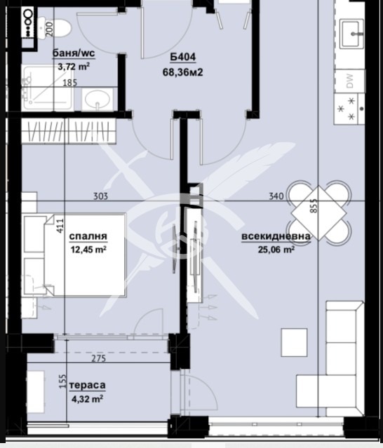 À vendre  1 chambre Bourgas , Izgrev , 68 m² | 25201863