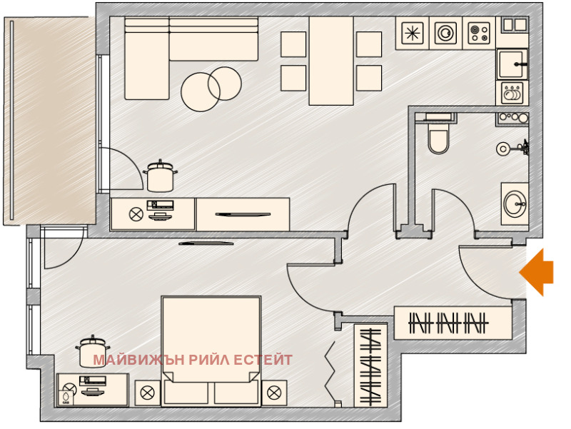 Продава 2-СТАЕН, гр. София, Студентски град, снимка 1 - Aпартаменти - 48952973