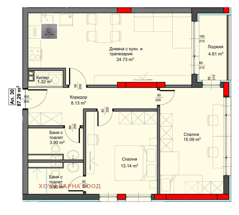 Na sprzedaż  2 sypialnie Warna , Asparuchowo , 99 mkw | 52654525 - obraz [4]