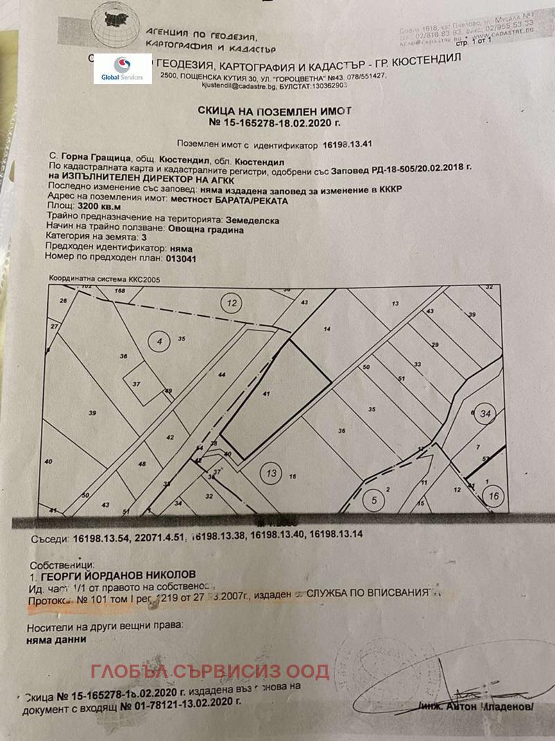 На продаж  Земля область Кюстендил , Горна Гращица , 3.2 dka | 72829229 - зображення [4]