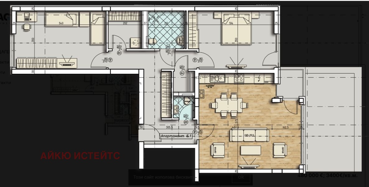 Продава 3-СТАЕН, гр. София, Стрелбище, снимка 6 - Апартаменти - 49579482