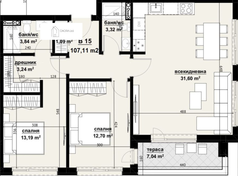 Продава  3-стаен град Бургас , Изгрев , 107 кв.м | 15784627