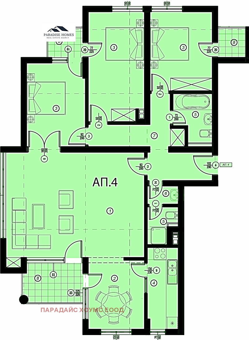 Продава 4-СТАЕН, гр. София, Манастирски ливади, снимка 16 - Aпартаменти - 48817341