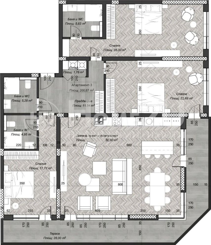 Продава 4-СТАЕН, гр. София, Зона Б-18