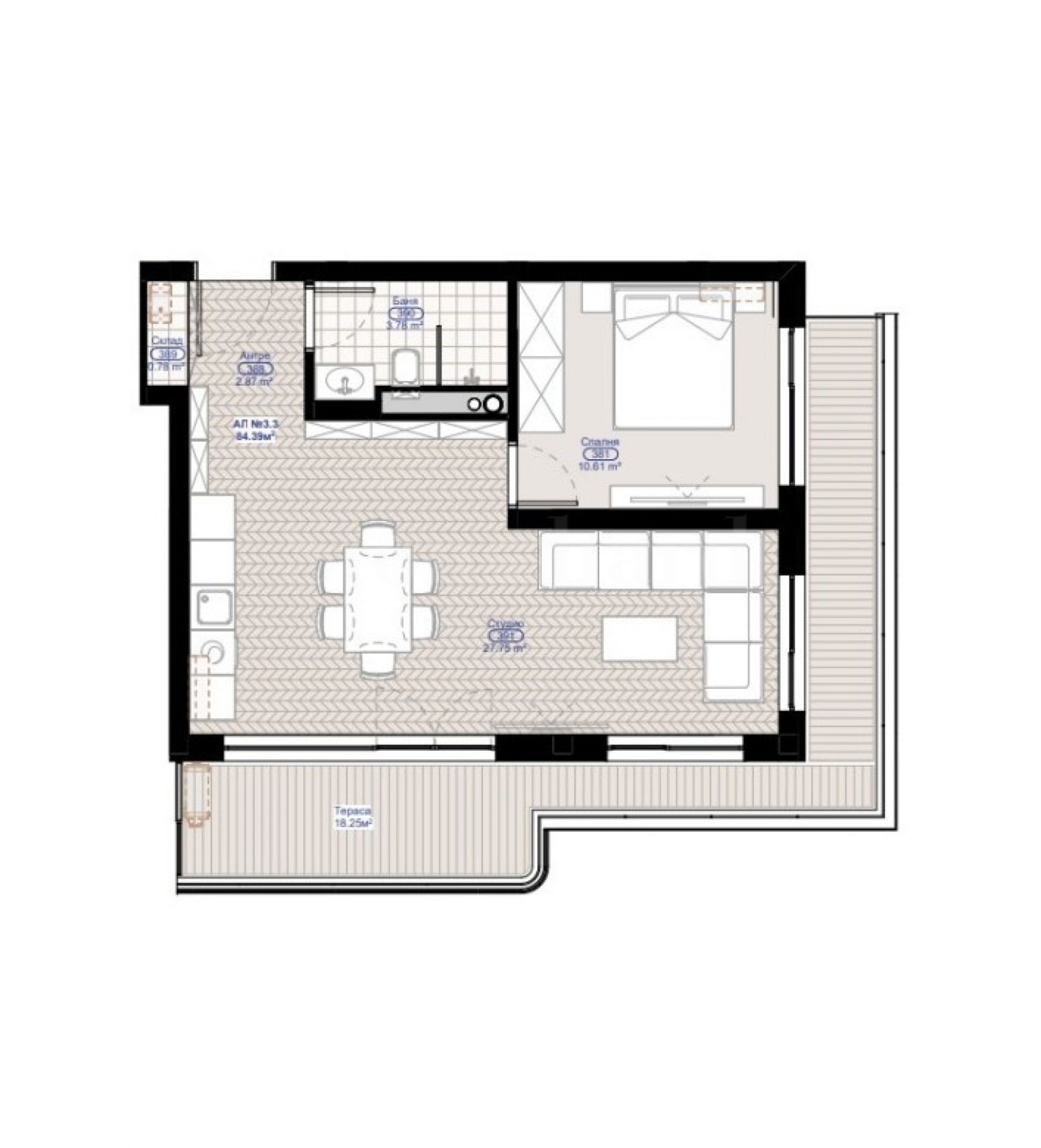 Продава 2-СТАЕН, гр. Черноморец, област Бургас, снимка 2 - Апартаменти - 51594047