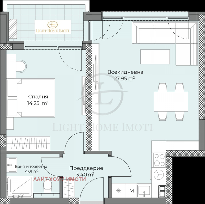 Na prodej  1 ložnice Plovdiv , Ostromila , 73 m2 | 36259248 - obraz [5]