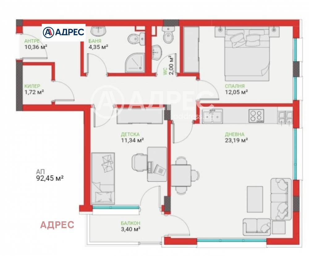 Продава 3-СТАЕН, гр. Варна, Владислав Варненчик 1, снимка 4 - Апартаменти - 54421493