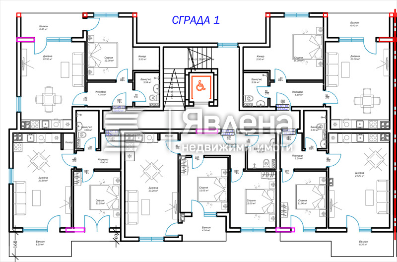 Eladó  1 hálószoba Varna , m-t Pcselina , 60 négyzetméter | 97886837 - kép [4]