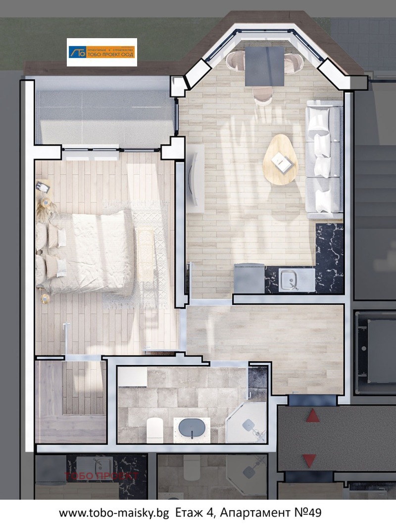 Te koop  1 slaapkamer Sofia , Ljulin 10 , 72 m² | 53764064 - afbeelding [2]