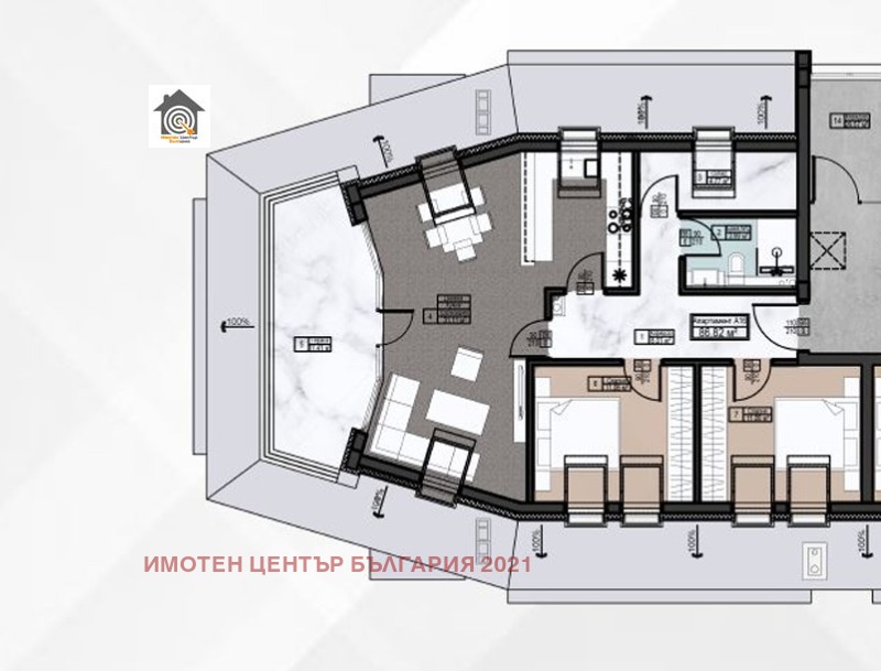 Продава 3-СТАЕН, гр. София, Овча купел, снимка 1 - Aпартаменти - 47616002