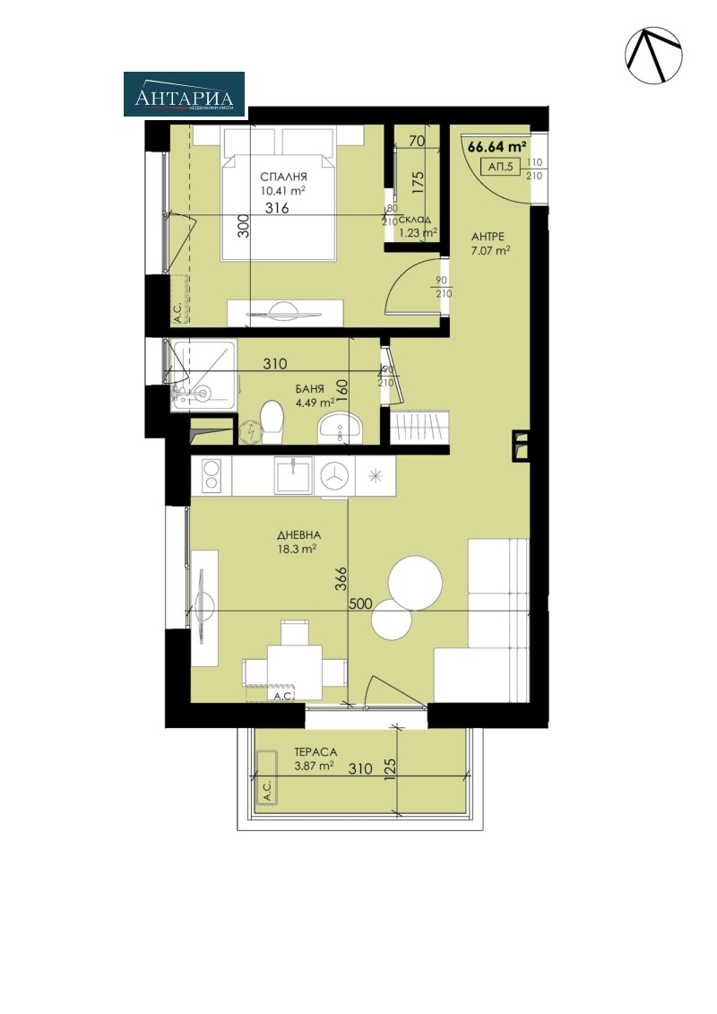 Продава 2-СТАЕН, гр. Созопол, област Бургас, снимка 3 - Апартаменти - 53033385