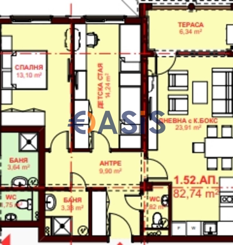 Продава 3-СТАЕН, гр. Свети Влас, област Бургас