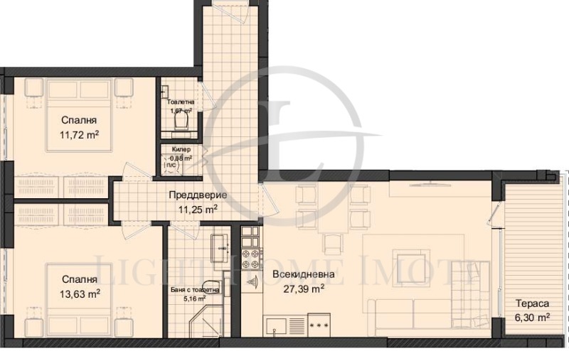 Продава 3-СТАЕН, гр. Пловдив, Христо Смирненски, снимка 2 - Aпартаменти - 47703107