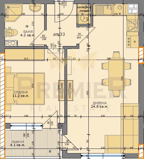 Na prodej  1 ložnice Varna , Vinica , 61 m2 | 23363526 - obraz [2]