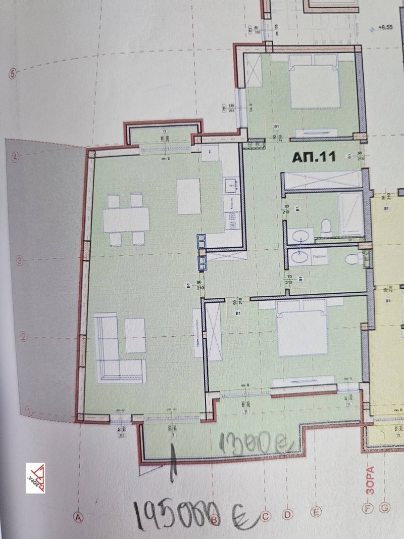 Zu verkaufen  2 Schlafzimmer Wraza , Zentar , 151 qm | 20841938 - Bild [3]