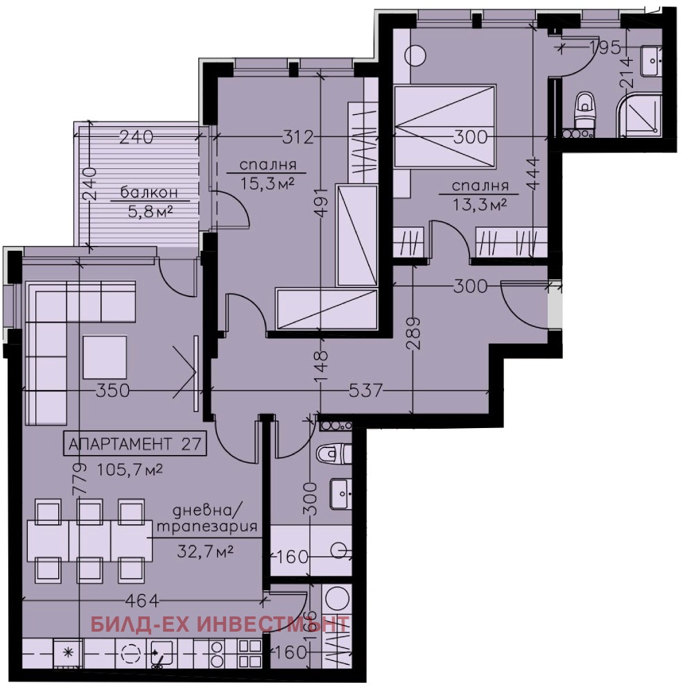 Продава 3-СТАЕН, гр. София, Манастирски ливади, снимка 6 - Апартаменти - 54501146