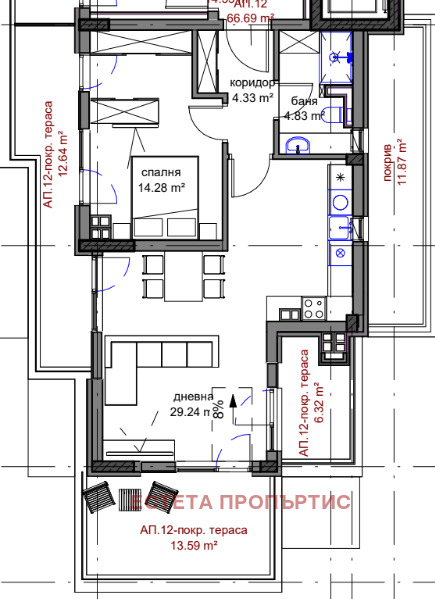 Продава 2-СТАЕН, гр. София, Красно село, снимка 2 - Апартаменти - 52546089