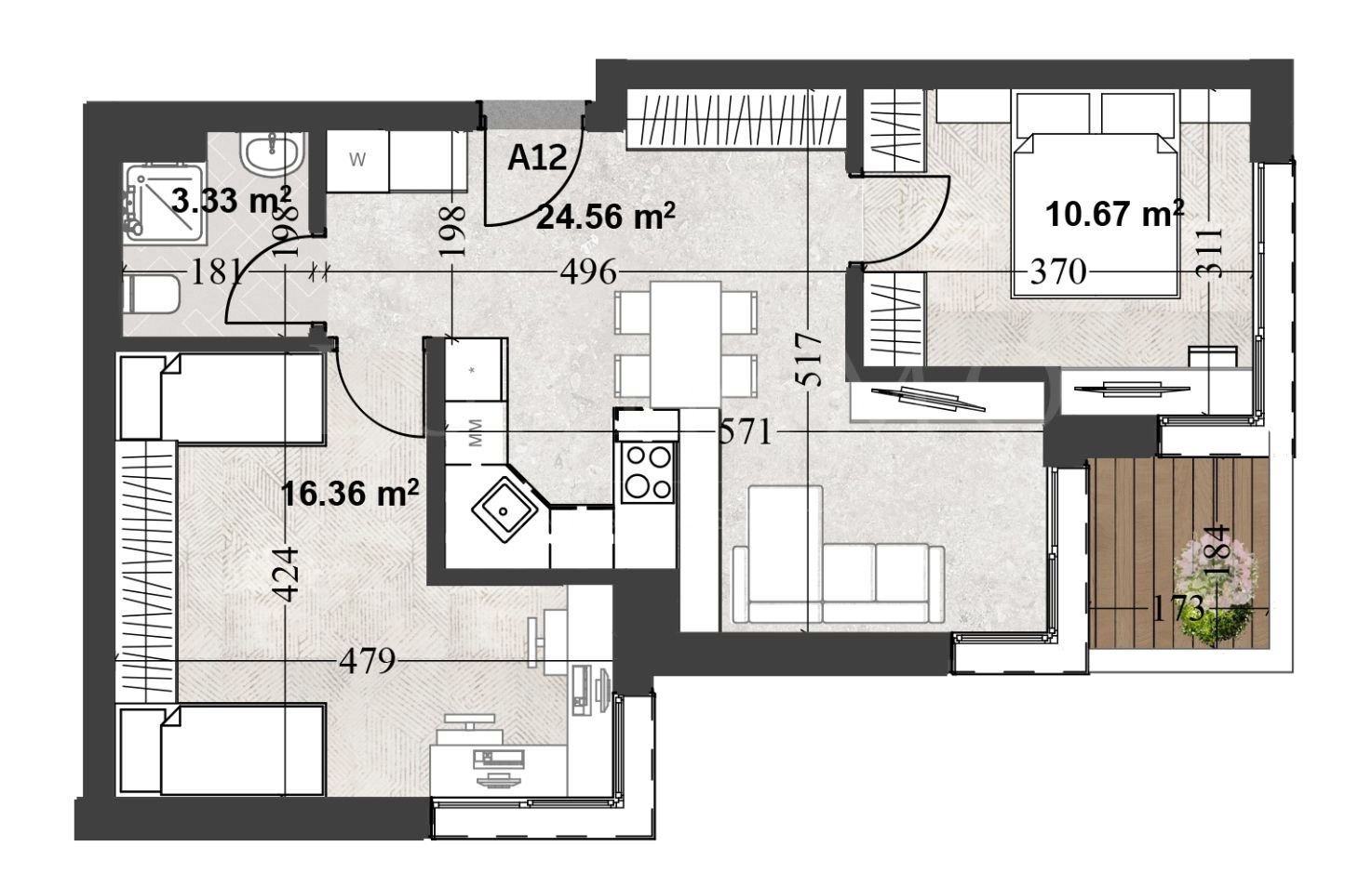 Продава 2-СТАЕН, гр. София, Кръстова вада, снимка 2 - Апартаменти - 51889142