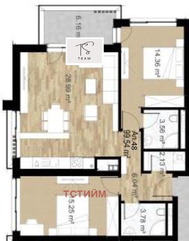 Satılık  2 yatak odası Sofia , Centar , 118 metrekare | 38823192 - görüntü [3]