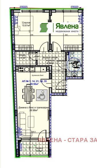 Продава 3-СТАЕН, гр. Стара Загора, Железник - център, снимка 4 - Апартаменти - 54068767