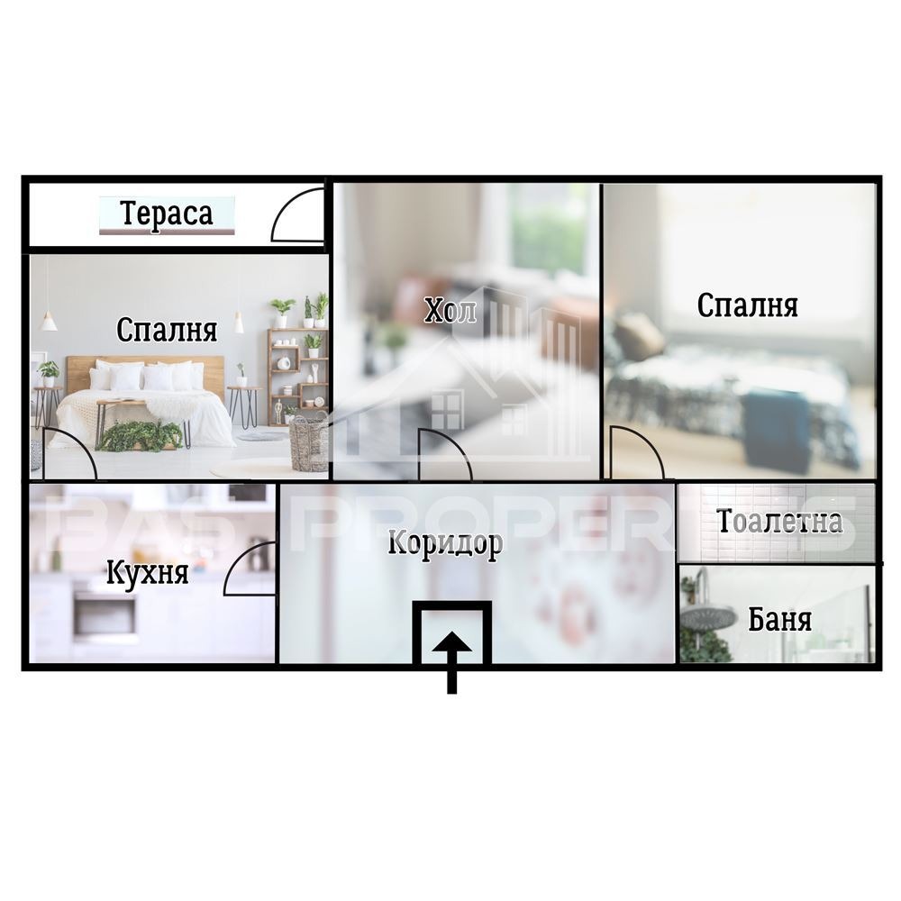 Продава 3-СТАЕН, гр. София, Център, снимка 2 - Апартаменти - 54407644