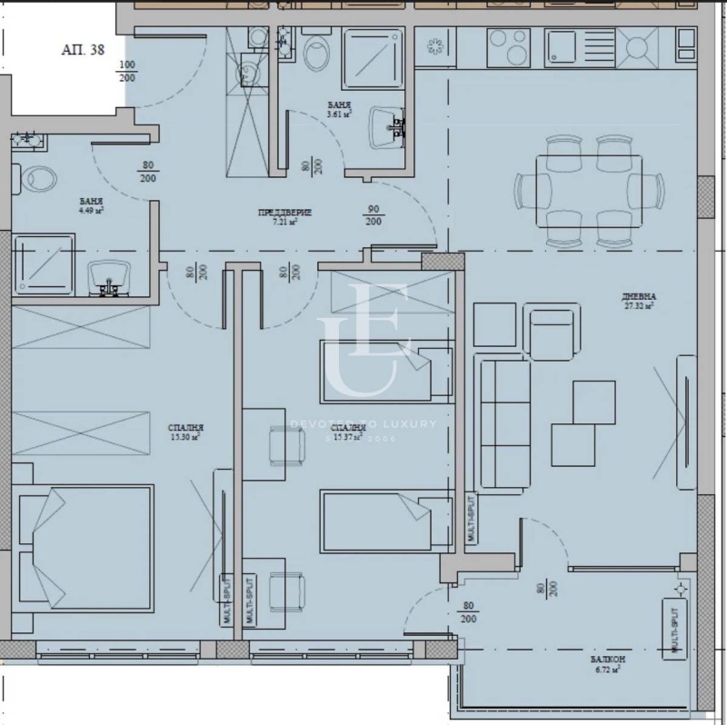 Продава 3-СТАЕН, гр. София, Малинова долина, снимка 6 - Апартаменти - 53322539