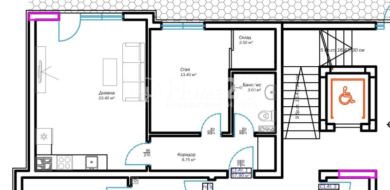 For Sale  1 bedroom Varna , m-t Pchelina , 74 sq.m | 30921600 - image [5]
