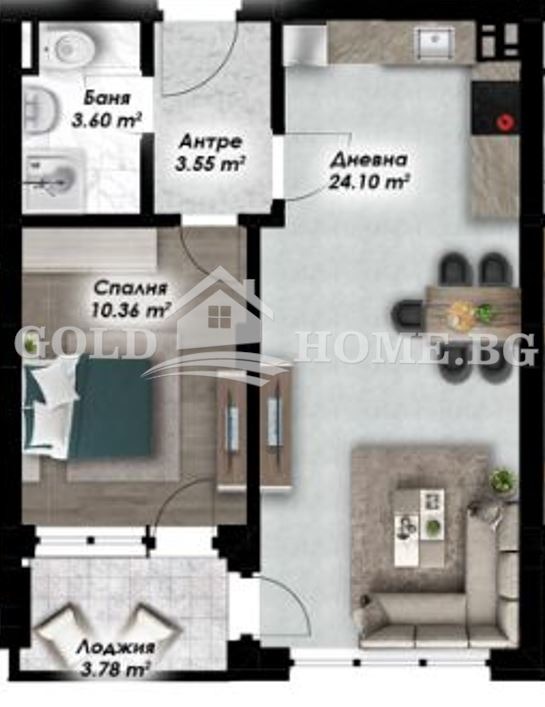 Продава 2-СТАЕН, гр. Пловдив, Остромила, снимка 3 - Апартаменти - 53004408