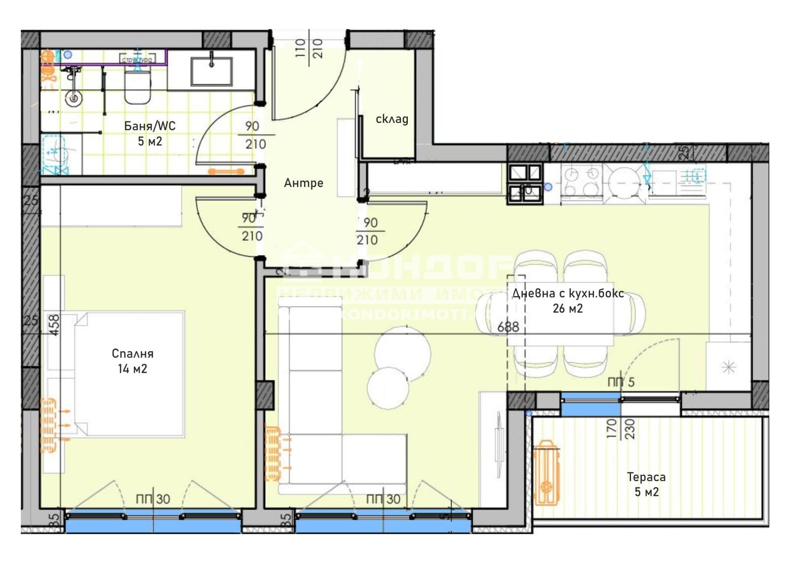 Продава 2-СТАЕН, гр. Пловдив, Остромила, снимка 2 - Апартаменти - 54650931