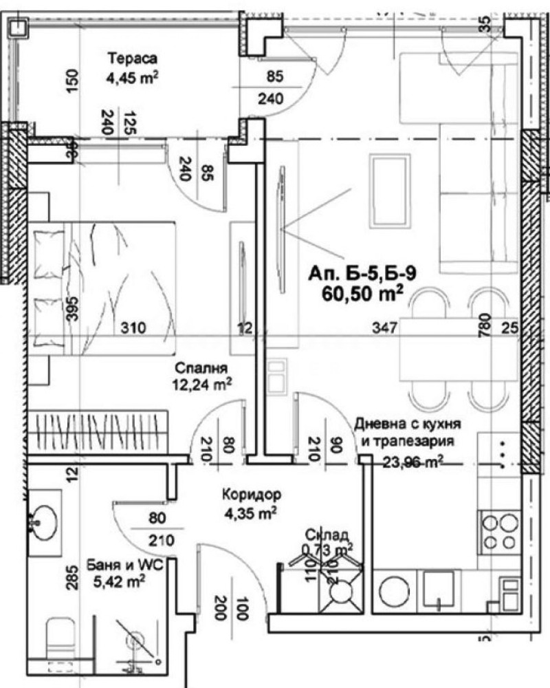 Продава 2-СТАЕН, гр. Пловдив, Христо Смирненски, снимка 10 - Апартаменти - 53133985