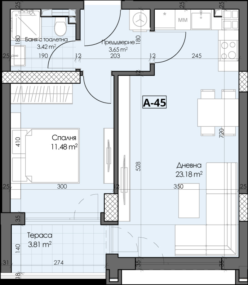 Продава 2-СТАЕН, гр. Пловдив, Гагарин, снимка 3 - Апартаменти - 53151053