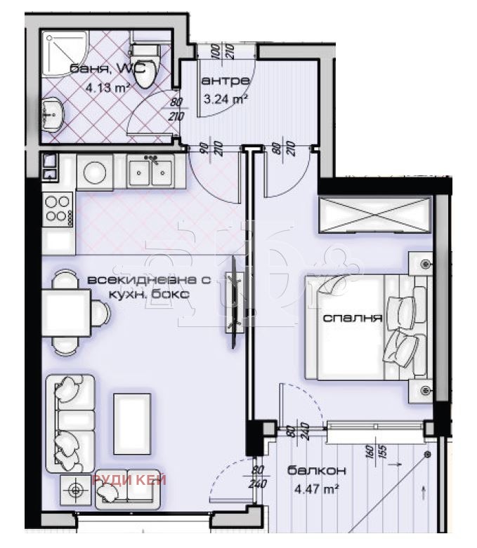 Продава 2-СТАЕН, гр. Варна, Кайсиева градина, снимка 2 - Апартаменти - 54119888