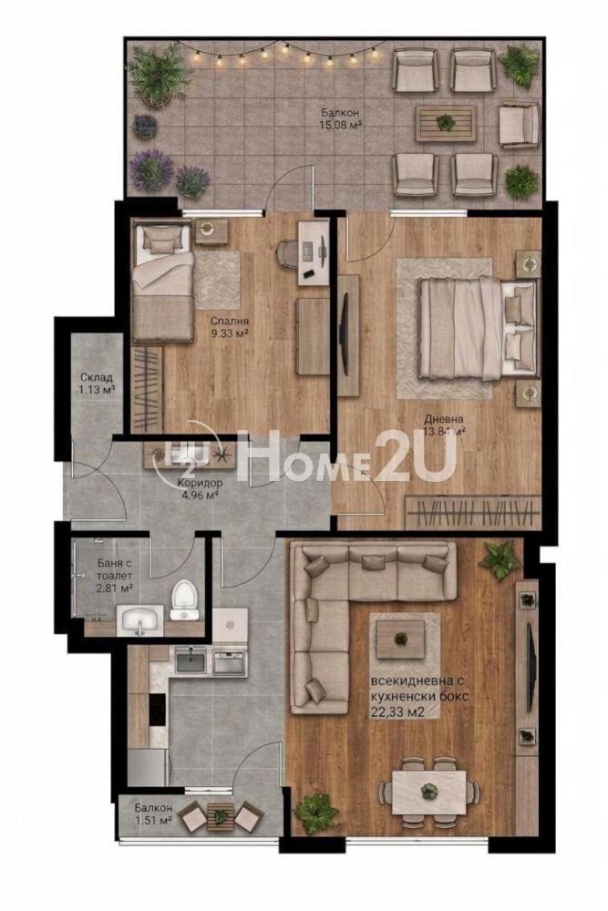 Продава 3-СТАЕН, гр. Варна, Окръжна болница-Генерали, снимка 11 - Апартаменти - 55627180