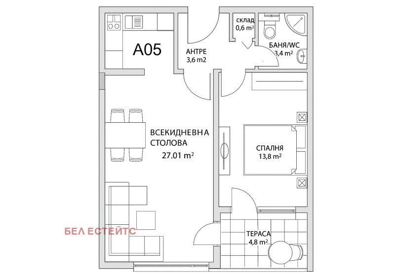 Satılık  1 yatak odası Sofia , Vitoşa , 74 metrekare | 25399059 - görüntü [10]
