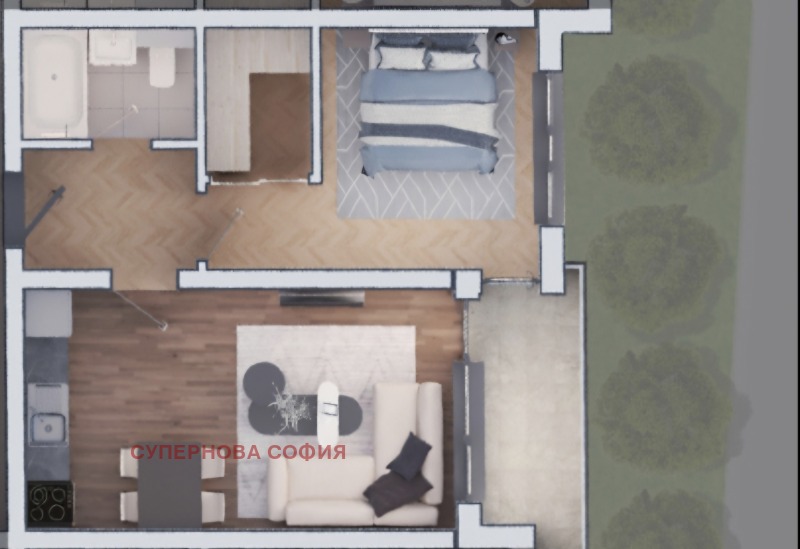 Продава 2-СТАЕН, гр. София, Дружба 2