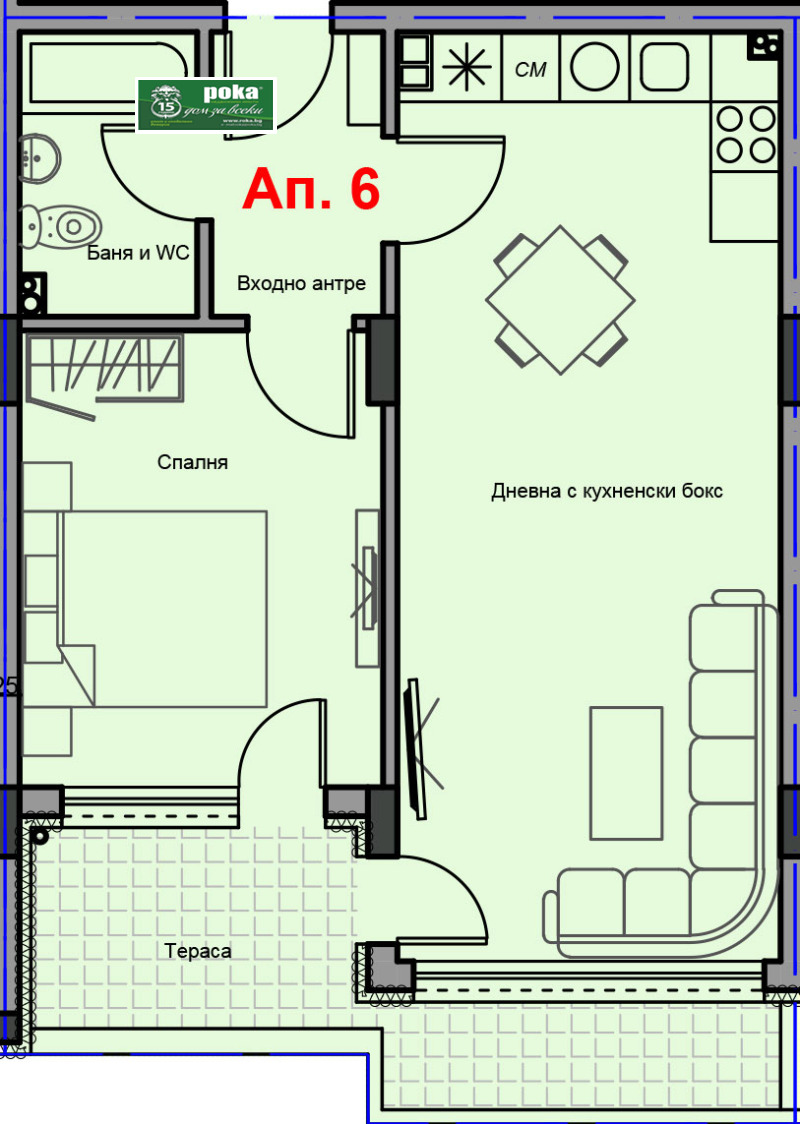 Продава 2-СТАЕН в град Стара Загора, Аязмото - 85 кв.м / 104 500 € » 204 384.24 лв., РОКА ИМОТИ