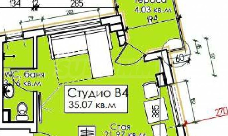 Продава  1-стаен област Бургас , гр. Созопол , 44 кв.м | 75412024 - изображение [2]