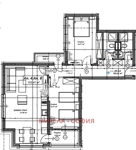 Продава 3-СТАЕН, гр. София, Хаджи Димитър, снимка 2 - Aпартаменти - 46632685