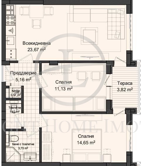 Продава 3-СТАЕН, гр. Пловдив, Гагарин, снимка 3 - Aпартаменти - 47631468