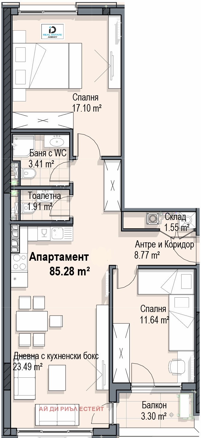 Продава 3-СТАЕН, гр. София, Кръстова вада, снимка 10 - Апартаменти - 55037134