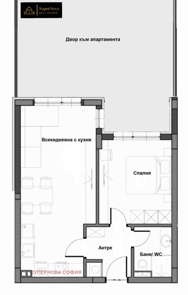 Продава 2-СТАЕН в град София, Малинова долина - 57 кв.м / 137 000 € » 267 948.71 лв., СУПЕРНОВА СОФИЯ