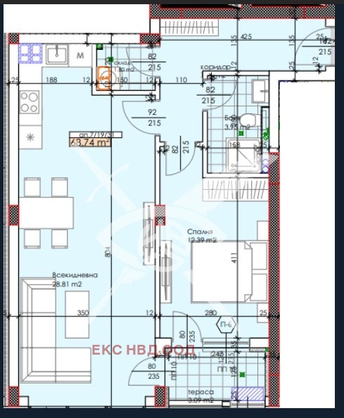 Til salg  1 soveværelse Plovdiv , Trakiya , 81 kvm | 70840275