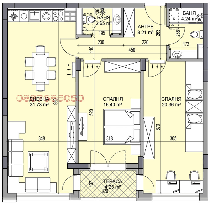 Продава 3-СТАЕН, гр. Пловдив, Гагарин
