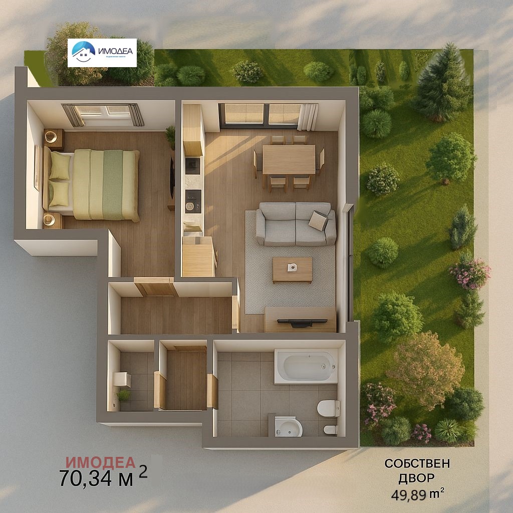 Продава 2-СТАЕН, гр. Велико Търново, Зона Б, снимка 2 - Апартаменти - 51349015